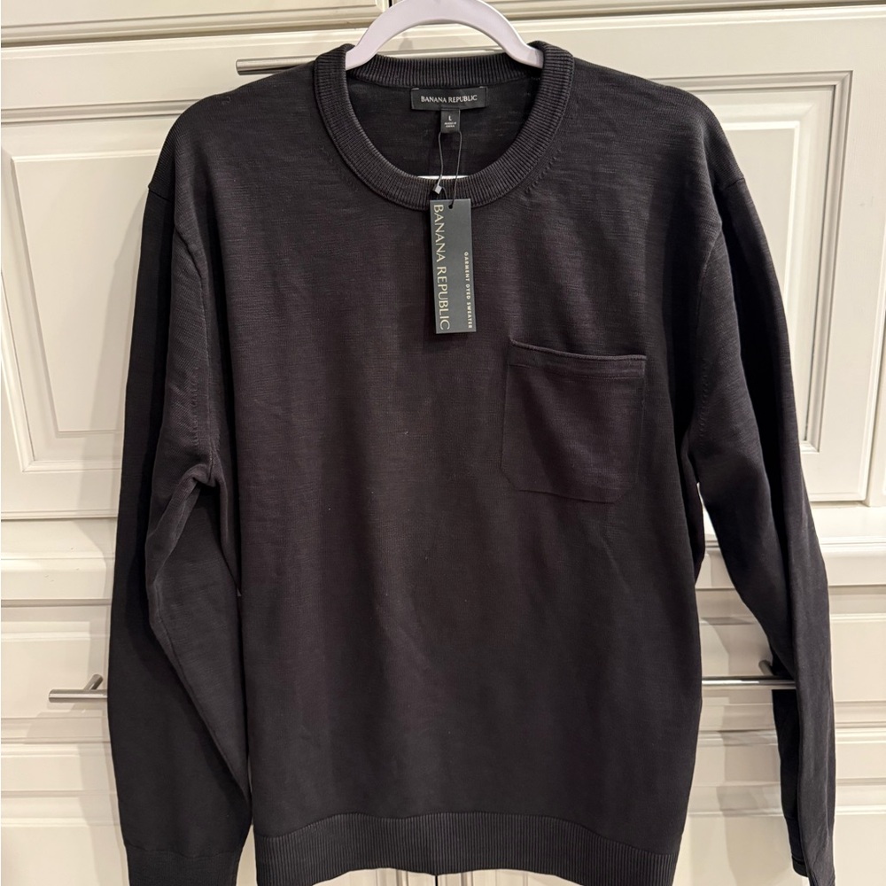 Banana Republic Black Crewneck Sweater